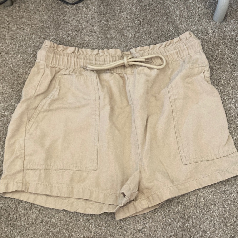 Charlotte Russe pair of two tan and light blue shorts - Picture 5 of 7